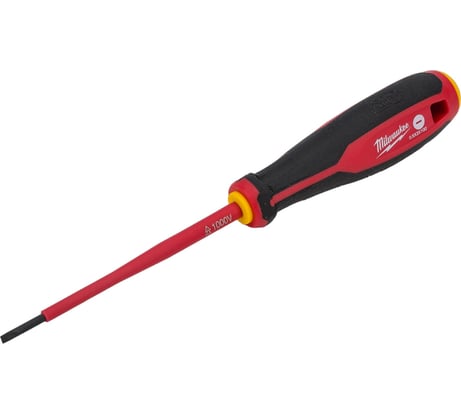 Отвертка диэлектрическая Milwaukee трехгранная рукоятка VDE SL 0.5x3 x100 4932478713