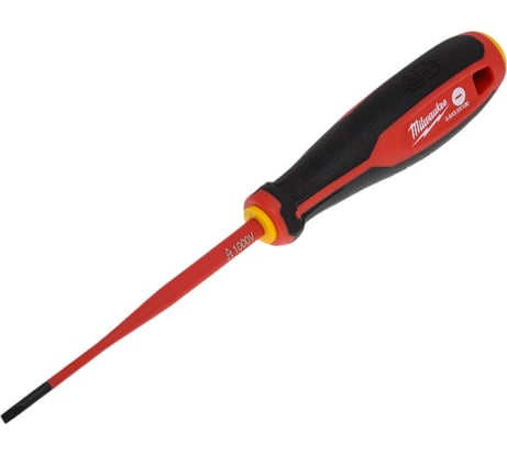 Трехгранная отвертка Milwaukee изолированная VDE SL 0.6x3.5x100 4932478714