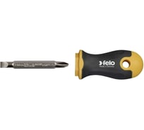 Отвертка Felo Ergonic Stubby с двухсторонней битой SL5.5хPH2, 60 мм 46926010 23373501