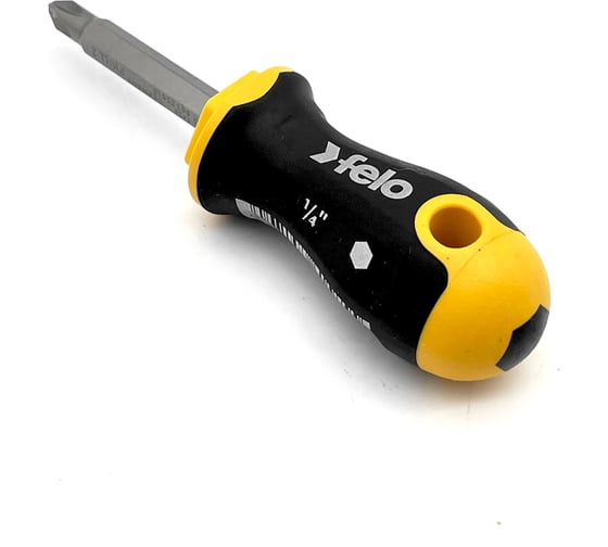 Отвертка Felo Ergonic Stubby с двухсторонней битой SL5.5хPH2, 60 мм 46926010
