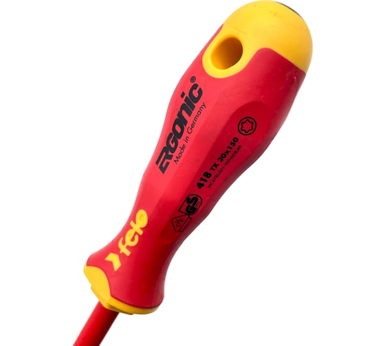 Диэлектрическая отвертка Felo Ergonic TX30x150 41830390