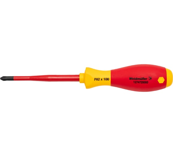 Изолированная отвертка Weidmuller SDIK PH2 SL 1274720000