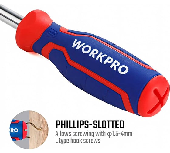 Отвертка 6 в 1 WORKPRO WP221046