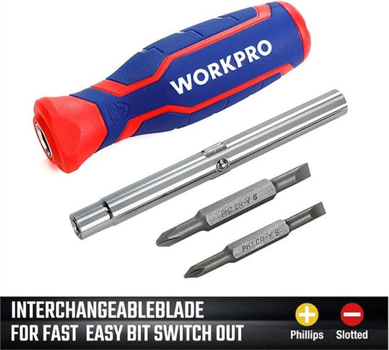 Отвертка 6 в 1 WORKPRO WP221046