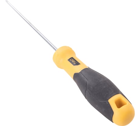 Шлицевая отвертка DELI SL3х100мм DL6331001 Cr-V, магнит, TPR+PP ручка 98346