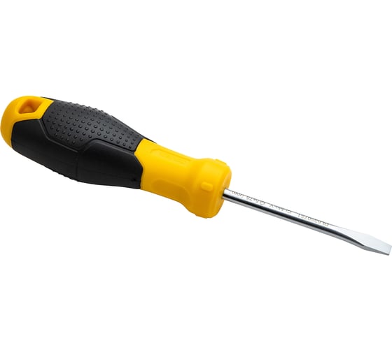 Шлицевая отвертка DELI SL5х75мм DL6350751 Cr-V, магнит, TPR+PP ручка 98345 98348 1