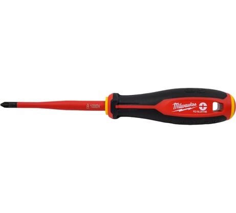 Трехгранная отвертка Milwaukee изолированная VDE PZ/SL2x100 4932478736