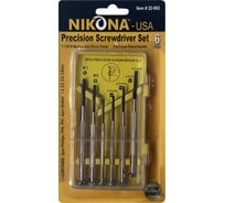 Набор отверток NIKONA 6шт, микро, Cr-V, PH0, PH1, SL1.4, SL2, SL2.4, SL3 22-902