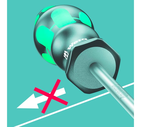 Отвёртка крестовая Wera, PZ 3x150 мм, WE-009320