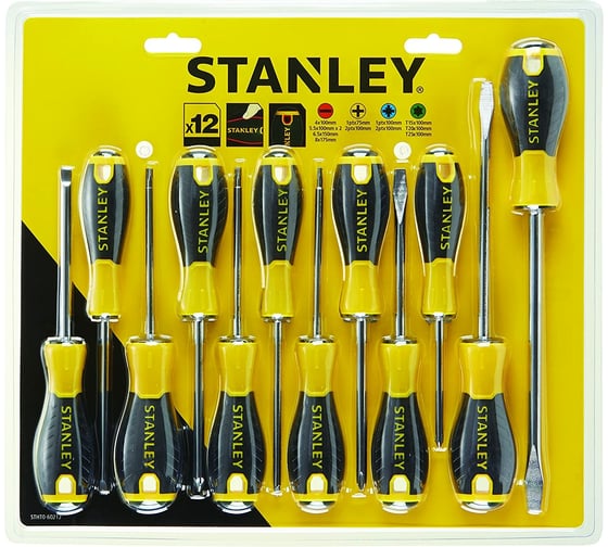 Набор из 12-ти отверток Stanley ESSENTIAL STHT0-60212