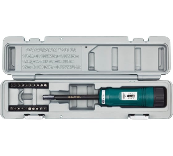  отвертка со шкалой KRAFTOOL 1-8 Нм, регулируемая, в .
