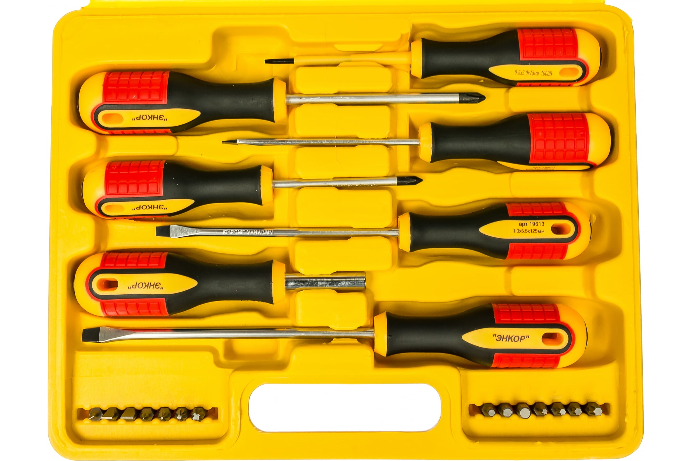 Набор отверток и вставок 21 предмет Энкор 19837 - выгодная цена