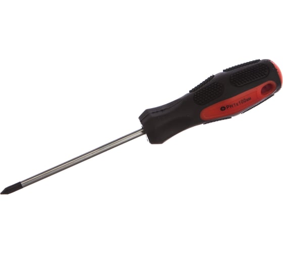 Отвертка MATRIX Anti-Slip, Ph1x100 мм, CrV, двухкомп. рукоятка// 12244