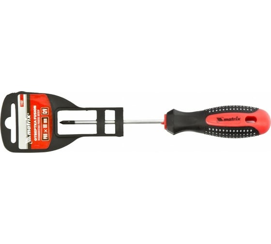 Отвертка Ph0х80 мм MATRIX Fusion anti slip 11432