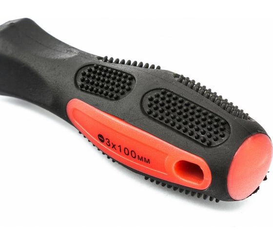 Отвертка MATRIX Anti-Slip, SL3,0x100 мм, CrV, двухкомп. рукоятка// 12208