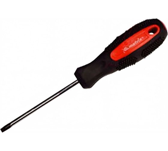Отвертка MATRIX Anti-Slip, SL6,0x100 мм, CrV, двухкомп. рукоятка// 12220