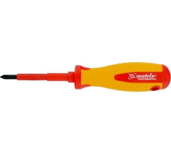 Отвертка Insulated Ph1x75 мм CrMo, до 1000 В, двухкомп. рукоятка MATRIX PROFESSIONAL 12926