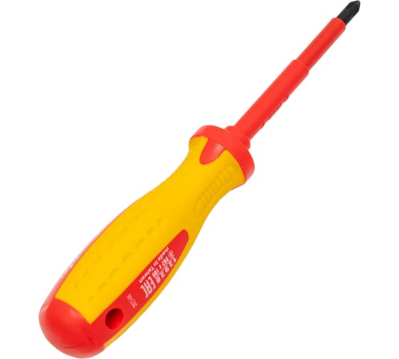 Диэлектрическая отвертка Insulated Ph2x100 мм MATRIX CrMo, до 1000 В PROFESSIONAL 12928