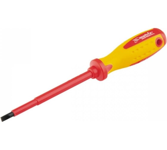 Отвертка Insulated SL3,0x80 мм MATRIX CrMo, до 1000 В, двухкомп. рукоятка// PROFESSIONAL 12914