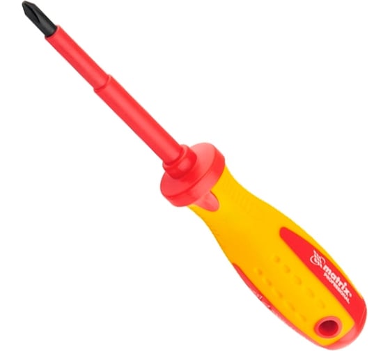 Отвертка Insulated SL4,0x100 мм MATRIX CrMo, до 1000 В, двухкомп.рукоятка// PROFESSIONAL 12916