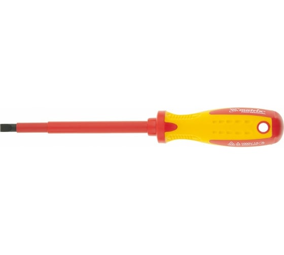 Отвертка Insulated SL5,5x125 мм MATRIX CrMo, до 1000 В, двухкомп. рукоятка// PROFESSIONAL 12918