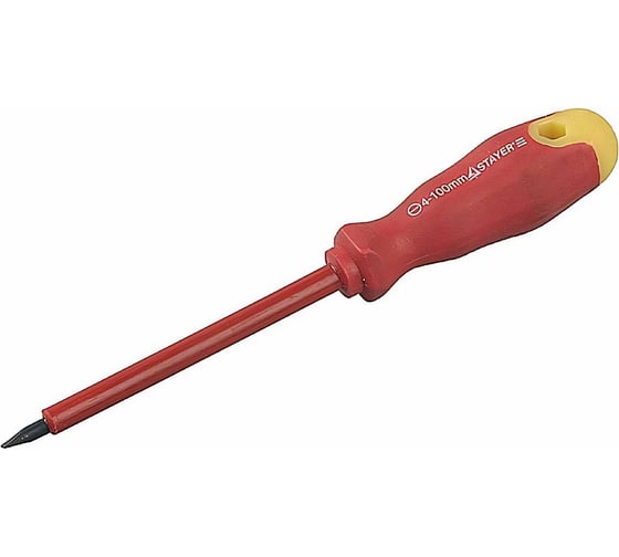Диэлектрическая отвертка, SL 4,0 х 100 мм, STAYER 25141-04-10_z01