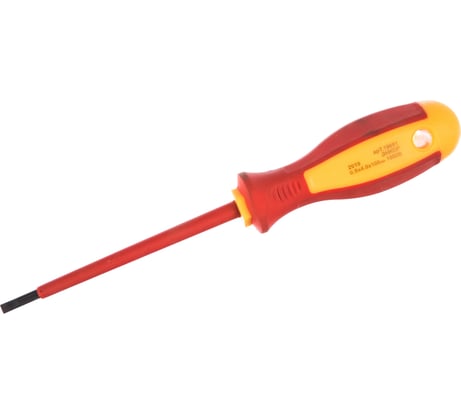 Диэлектрическая шлицевая отвертка 4х100мм Энкор 19691