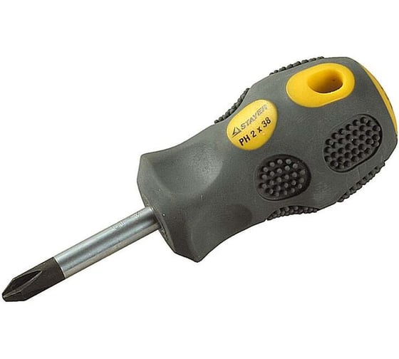 Отвертка PH №2х38 мм MAX-GRIP Regular STAYER 2582-38-2 G 1