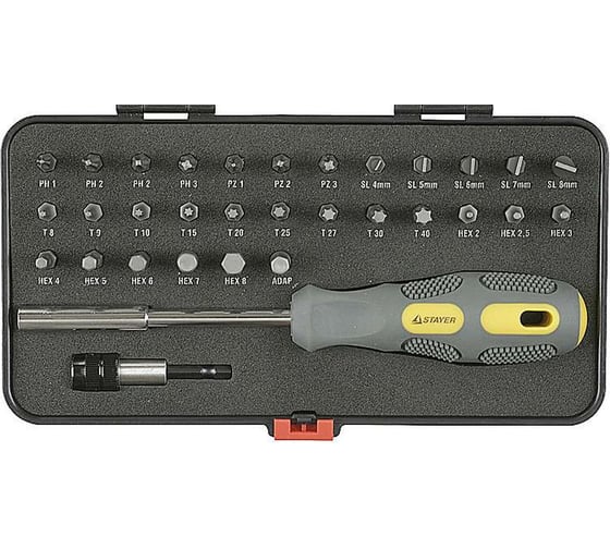 Отвертка MAX-GRIP в наборе с битами 32 предмета STAYER 25925-H32 G 1