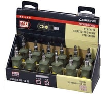 Отвертка MAX-GRIP с двухсторонним стержнем 12шт. STAYER 25853-H2-12 G