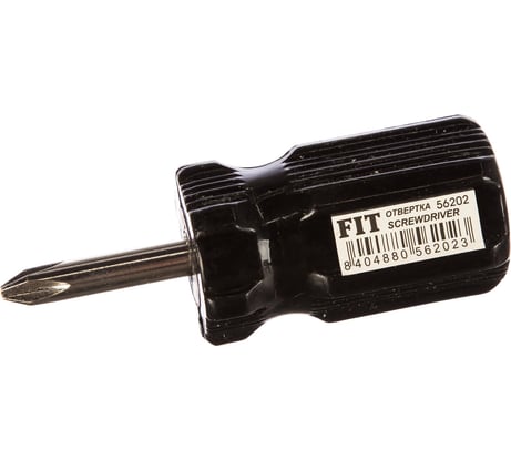 Отвертка с переставным жалом коротыш 6x40мм FIT DIY 56202