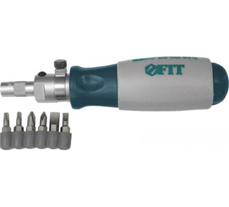 Реверсивная отвертка Профи 6 бит FIT HQ 56450