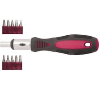 Реверсивная отвертка с набором бит 10 шт Контрфорс 126745