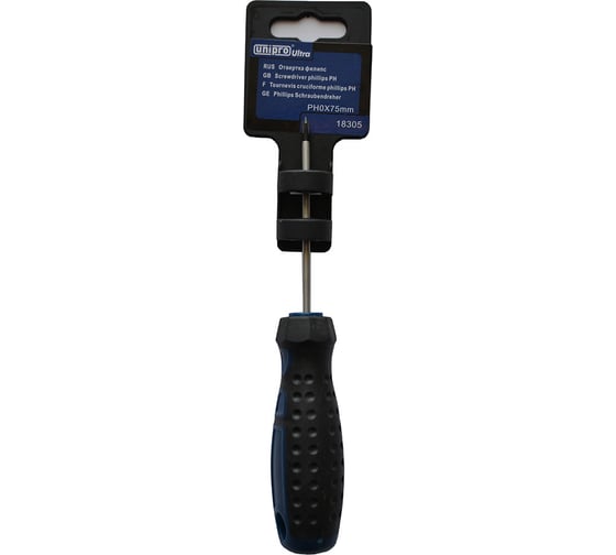 Отвертка РН0х75 мм Unipro 18305 1