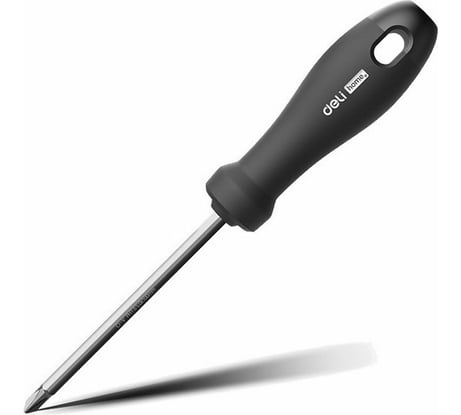 Двухсторонняя отвертка DELI Home Series HT1055 (SL6/PH2, Cr-V, Soft Touch рукоятка, подарочная упаковка, эксклюзивный дизайн) 104599