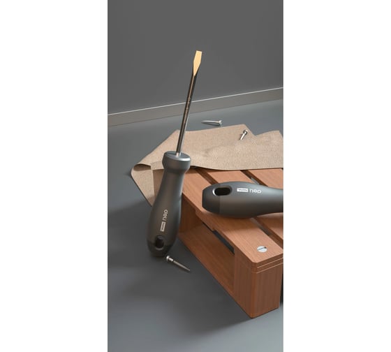 Набор отверток DELI Home Series Black HT1002 2 шт. (PH1x100, SL5x100, Cr-V, Soft Touch рукоятка, подарочная упаковка, эксклюзивный дизайн) 104594