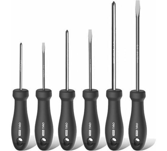 Набор отверток DELI Home Series Black HT1006 6 шт. 104596 1