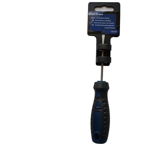 Отвертка шлиц 3х75 мм Unipro 18300 1