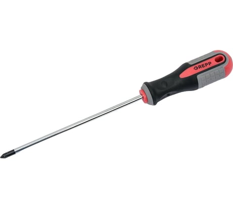Крестовая отвертка GREPP PH1*150мм, CrV, 3х-компонентная рукоятка 201-018