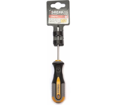 Шлицевая отвертка GREPP SL3*75мм, CrV, 3х-компонентная рукоятка 201-002