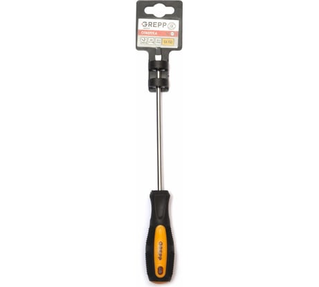 Шлицевая отвертка GREPP SL5*150мм, CrV, 2х-компонентная рукоятка 202-008