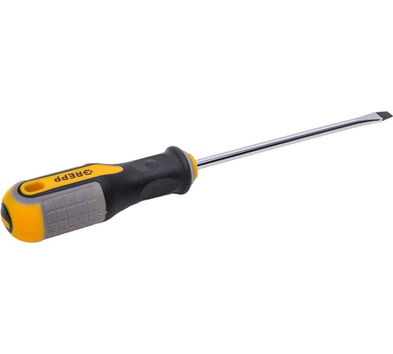 Шлицевая отвертка GREPP SL6*150мм, CrV, 3х-компонентная рукоятка 201-009