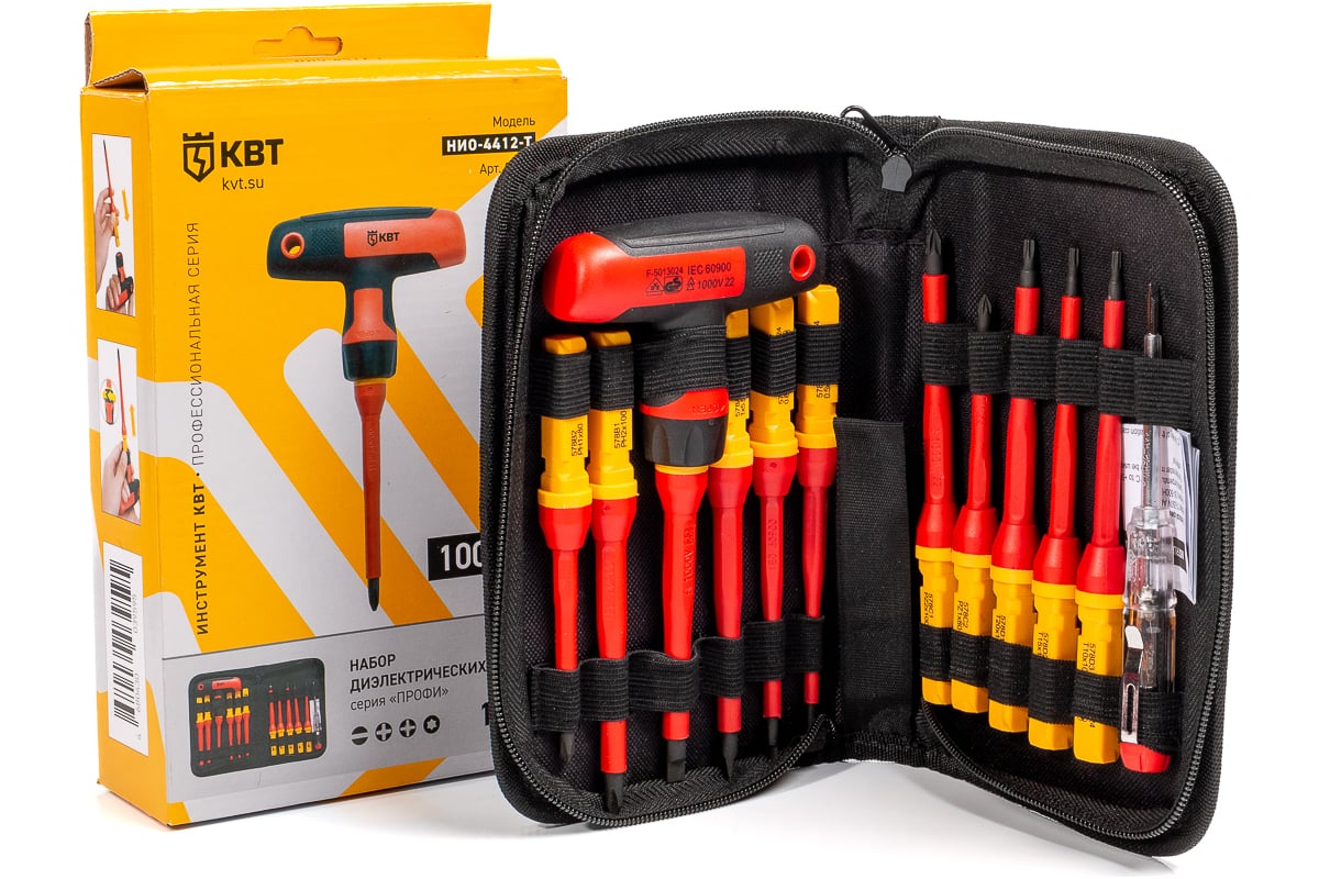 Набор диэлектрических отверток КВТ Профи НИО-4412-Т 87128 - выгодная ...