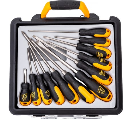 Набор отверток JCB 12 предметов, в боксе JSD021