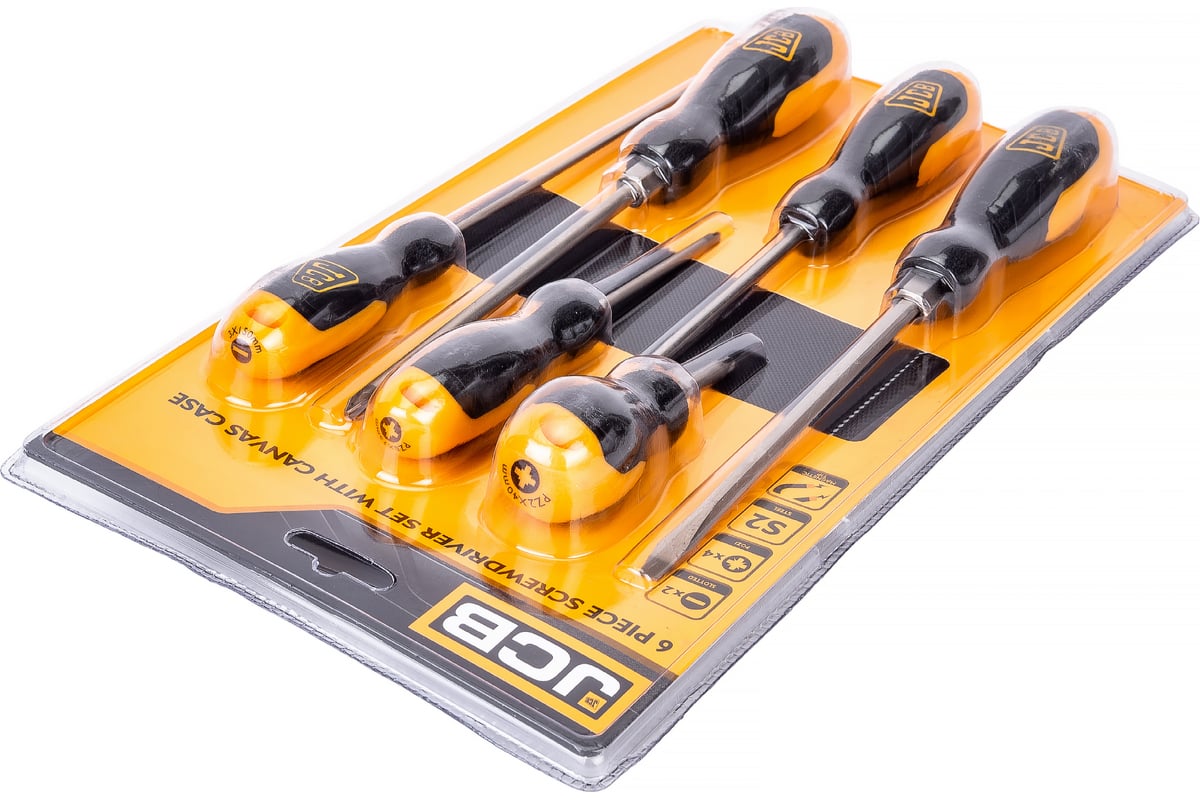 JCB 6 Piece Screwdriver Set