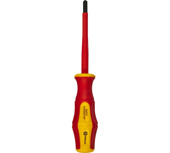 Диэлектрическая отвертка КОБАЛЬТ Ultra Grip FL/PZ-2x100 мм, CR-V, двухкомпонентная рукоятка 799-734