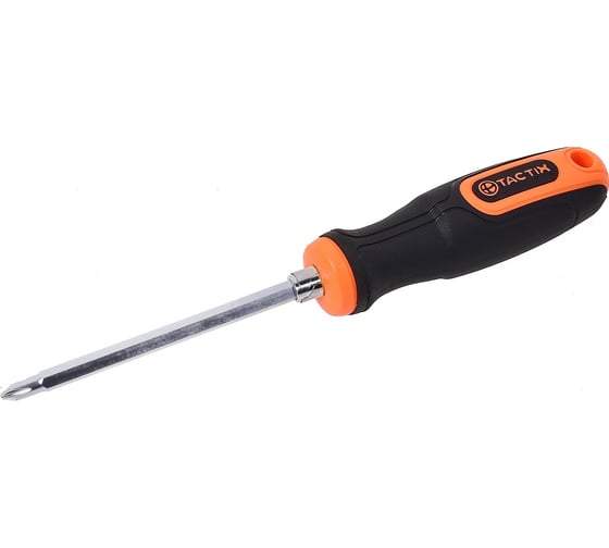 Отвертка TACTIX ERGO 2 в 1, шлиц 6x125 мм, РН2x125 мм 205213