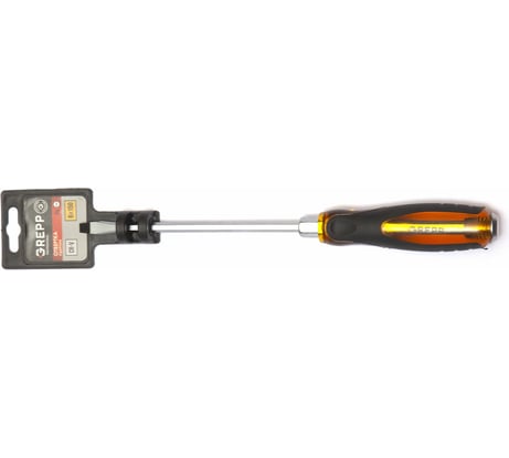 Шлицевая ударная отвертка GREPP SL6х150 мм, CrV, двухкомпонентная рукоятка 202-037