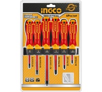 Набор диэлектрических отверток INGCO 6 шт HKISD0608