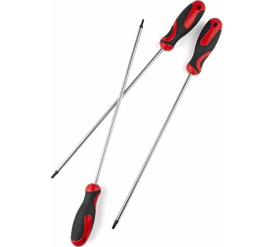 Набор экстрадлинных отверток AV Steel TORX T15-T30, 300 мм, 5 предметов AV-493205